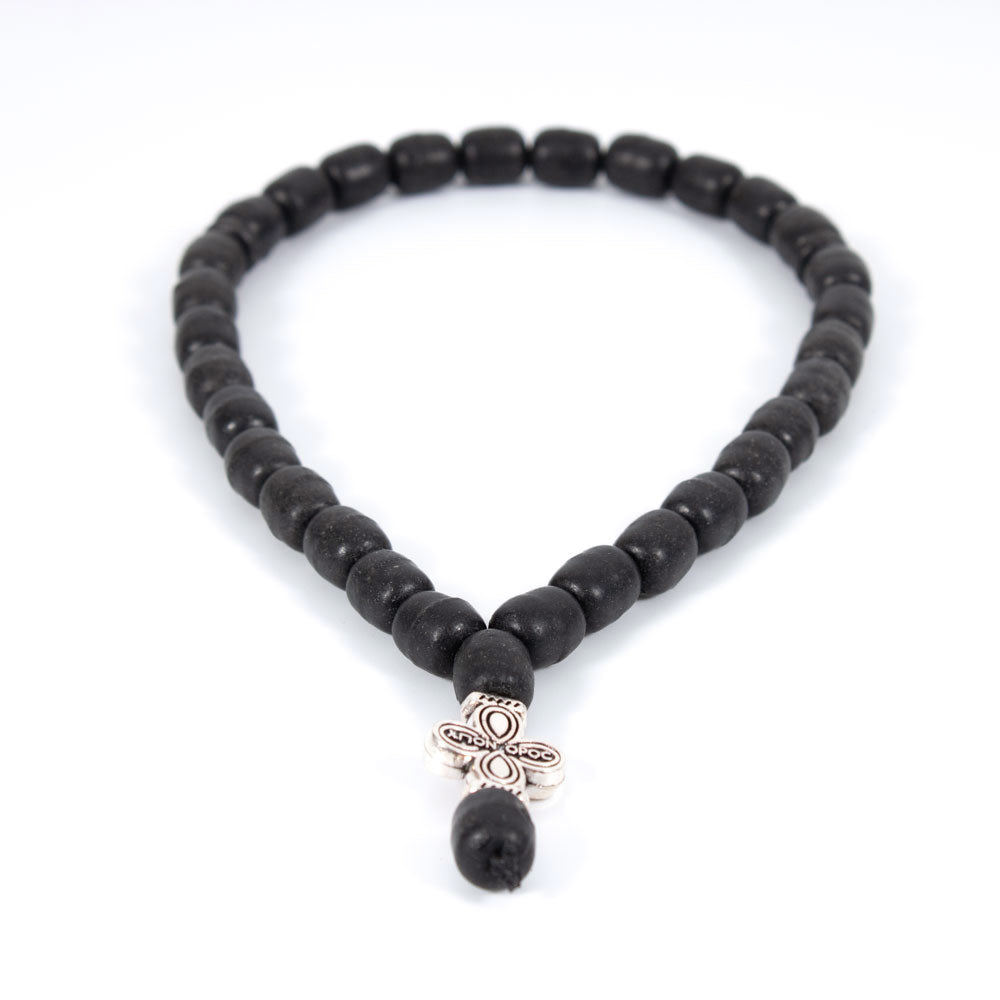 Greek prayer beads made from natural incense – available in red, green and black