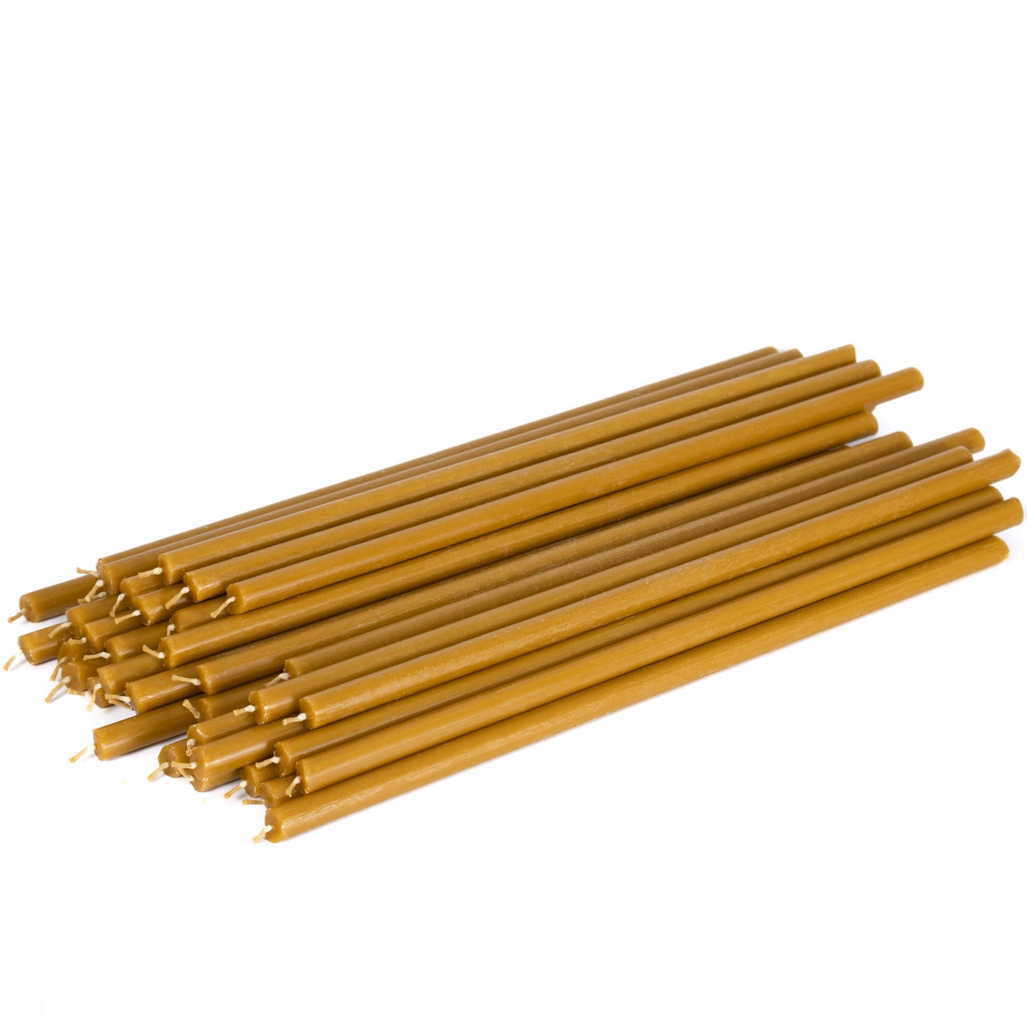 18 Stück- 1 Kg Natürliche Bienenwachskerzen – 39 cm, Ø 15 mm, Brenndauer 4 Stunden