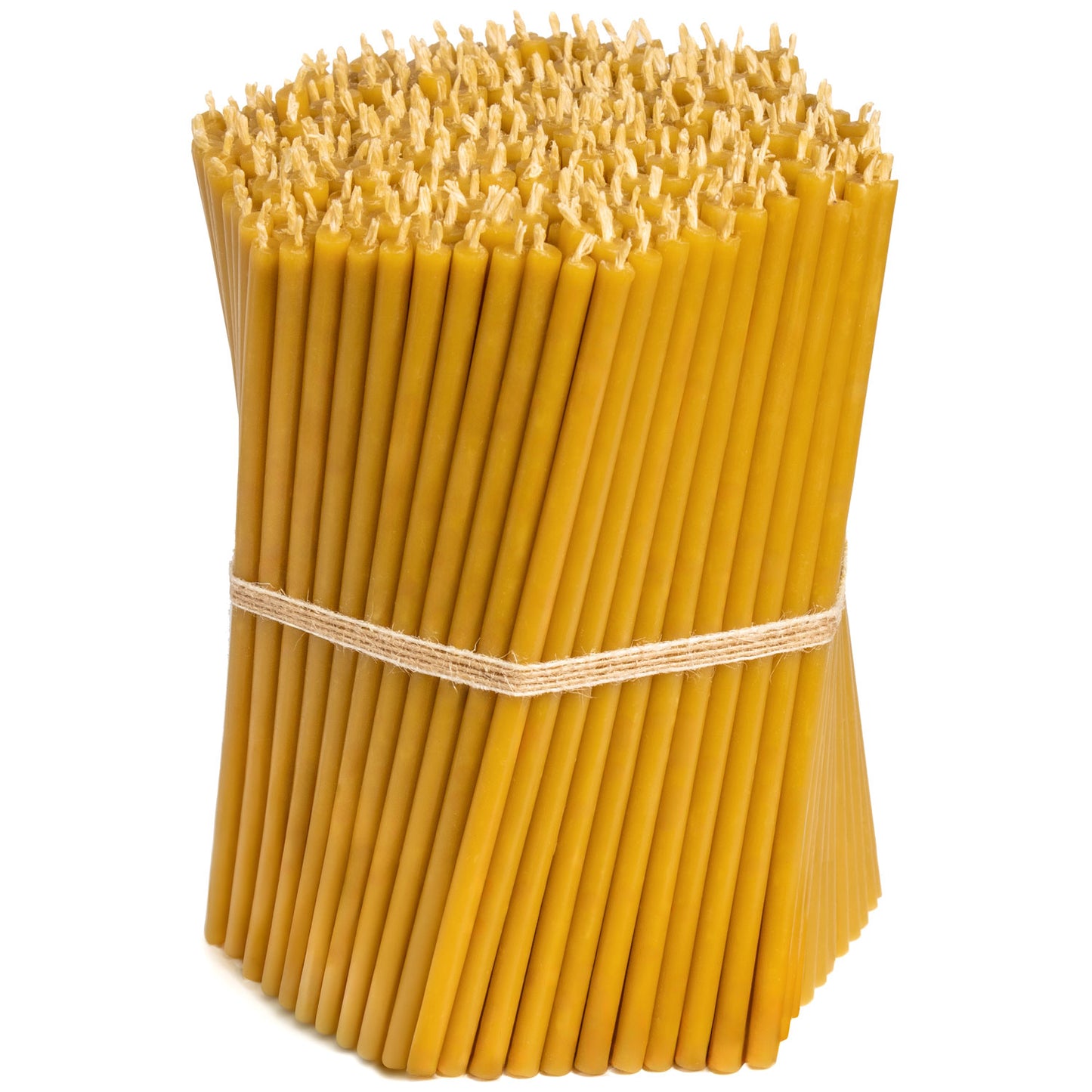Yellow beeswax candles – 1 kg, various sizes of your choice