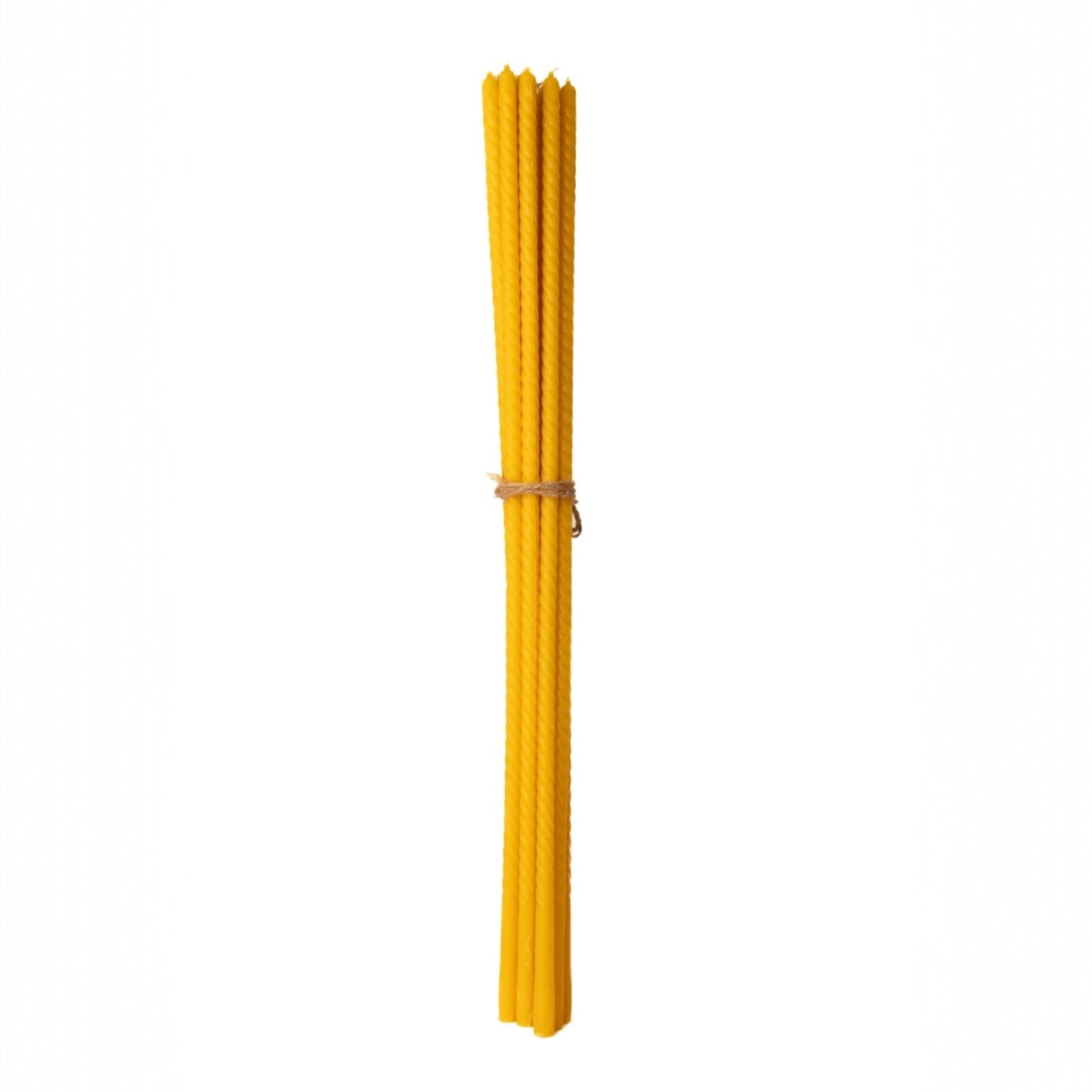 Bischofskerzen 80 cm Großhandel | Prozessionskerzen aus 100% Bienenwachs – handgemachte Altarkerzen in Gelb, Grün, Rot (10er-Set)
