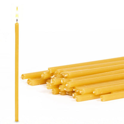 Yellow beeswax candles – 1 kg, various sizes of your choice