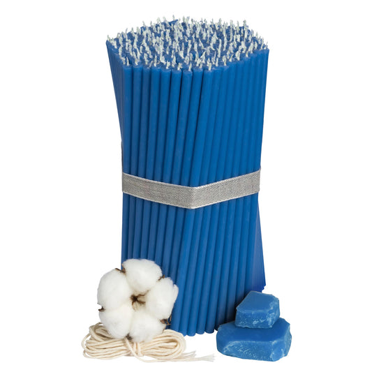 Blaue Bienenwachskerzen – 1 kg